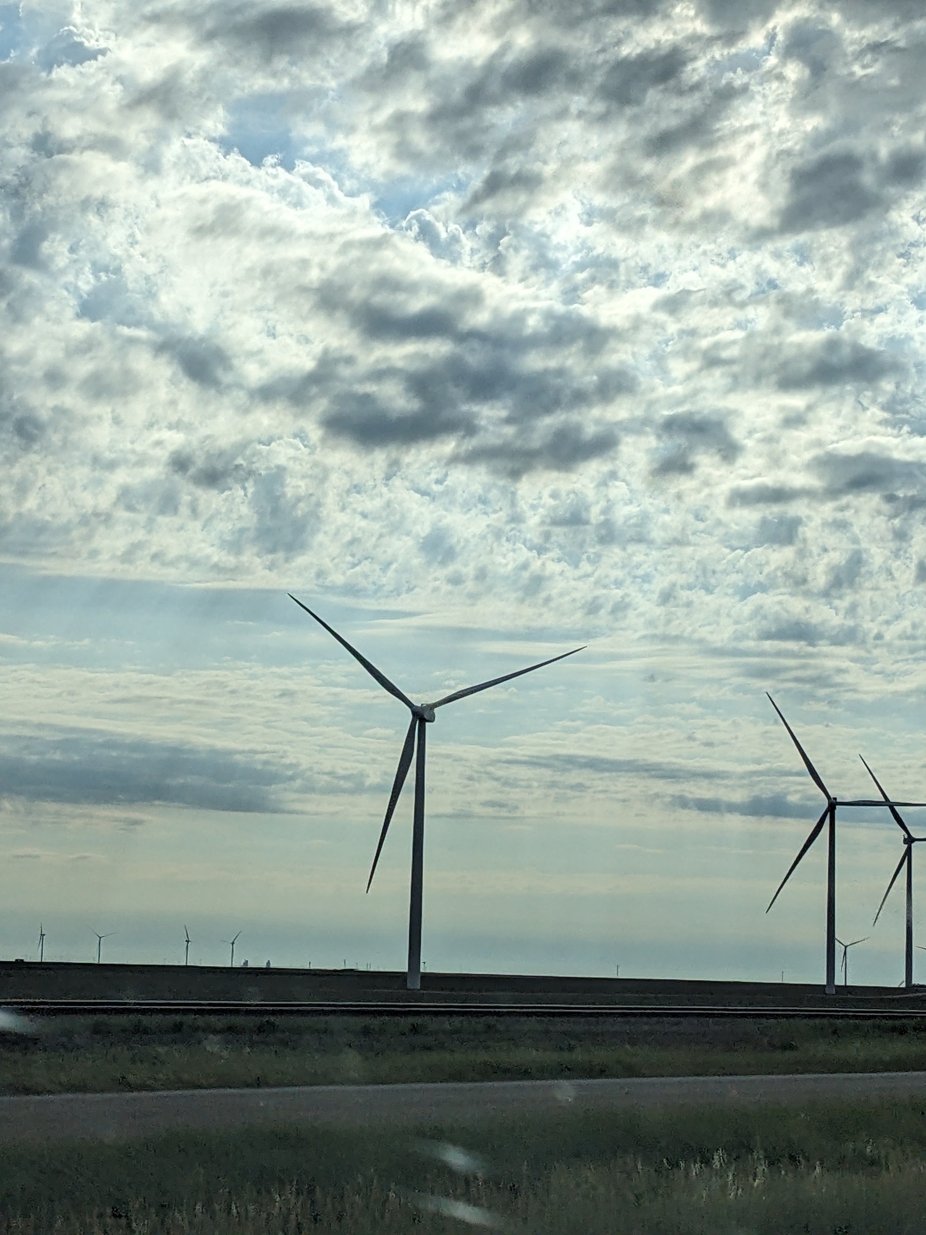 Wind turbines in the Texas panhandle. 