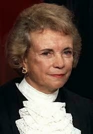 Supreme Court Justice Sanda Day O'Connor in her judicial robes